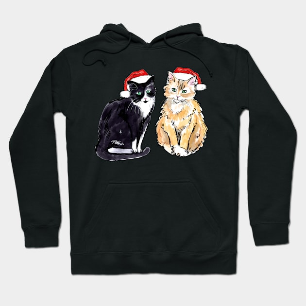 Christmas cats Hoodie by drknice